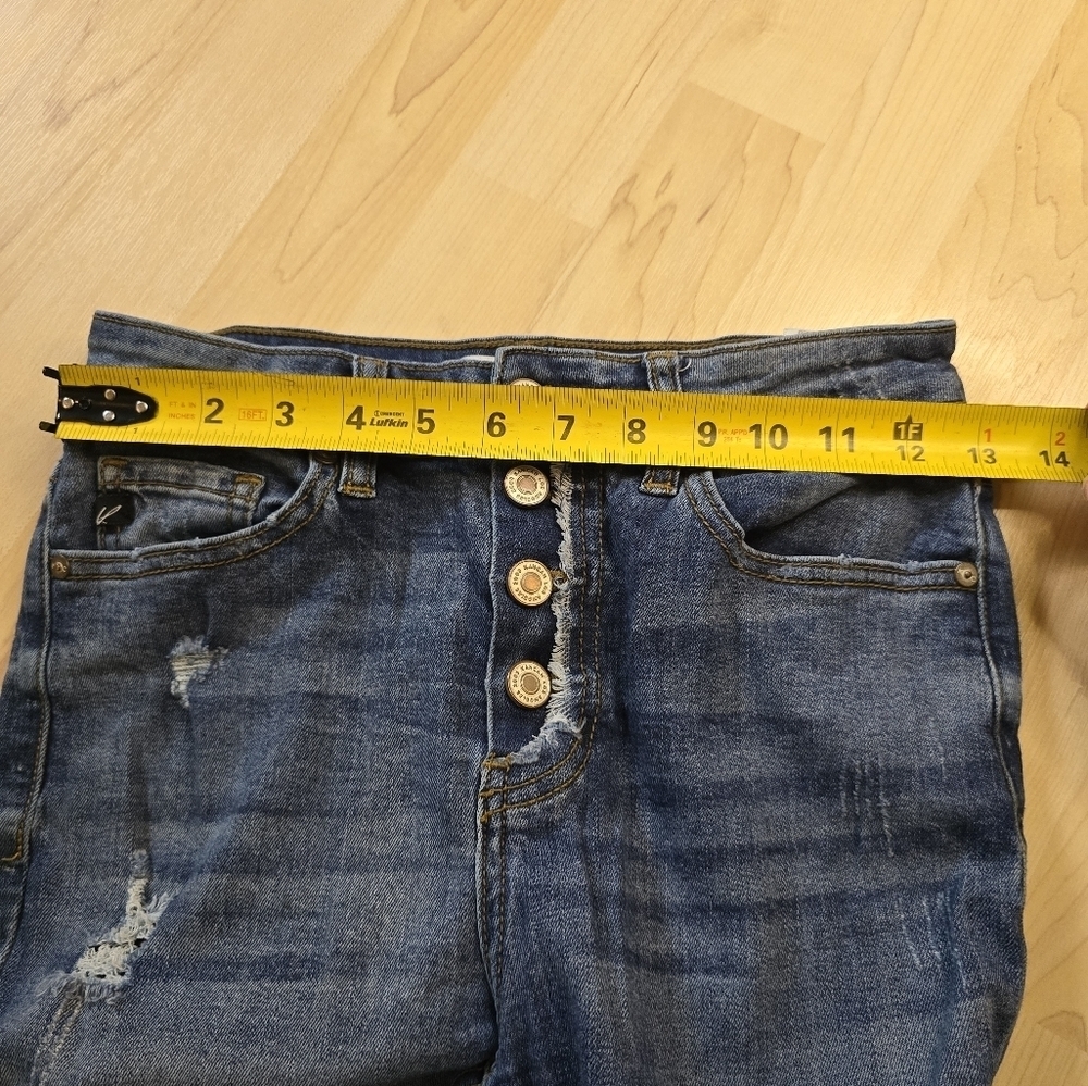 KanCan Button Fly Distressed Jeans Size 5/26 - Picture 10 of 12
